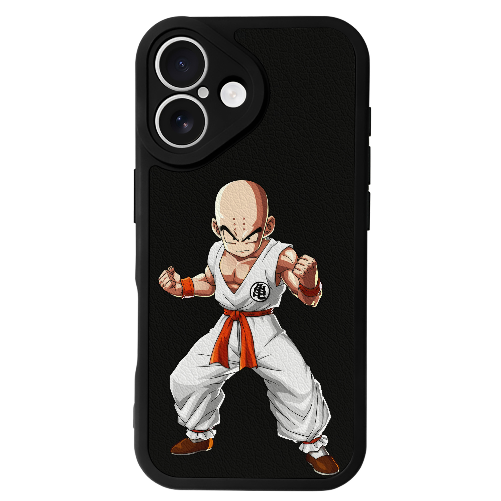 （画像用） ドラゴンボール クリリン DRAGON BALL krillin 【iPhone 16シリーズ対応】シリコンスマホケース（レザー調） 材質：シリコン